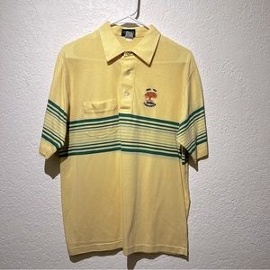 Vintage Izod Club 1988 PGA Championship Polo Shirt Oaktree Golf OK L Large